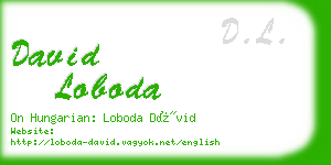 david loboda business card